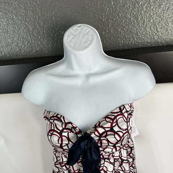 GUESS Silk Halter Strapless Top Red
White Blue large - Picture 9 of 11